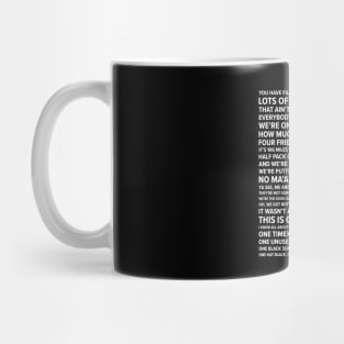 Blues Brother Quotes Mug